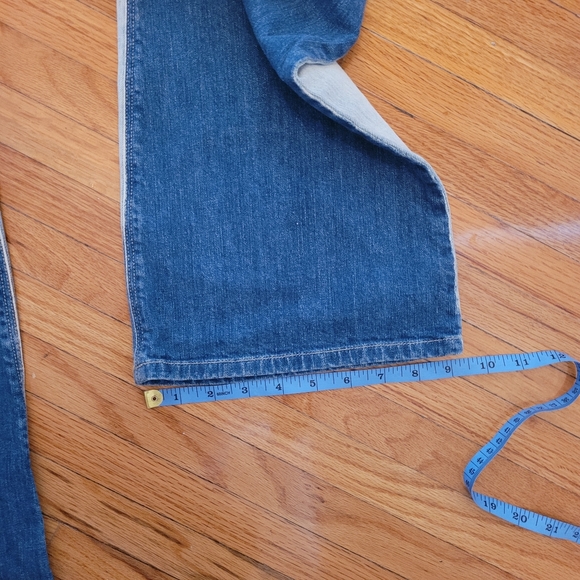ARITZIA KSUBI ~ Hendrix Flare Two Tone Blue Denim Jeans Sz 31 - Picture 10 of 14